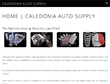 Tablet Screenshot of caledoniaautosupply.com